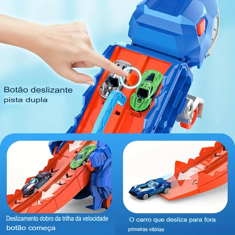 Caminhão Dinossauro Papa Carrinho 3 em 1