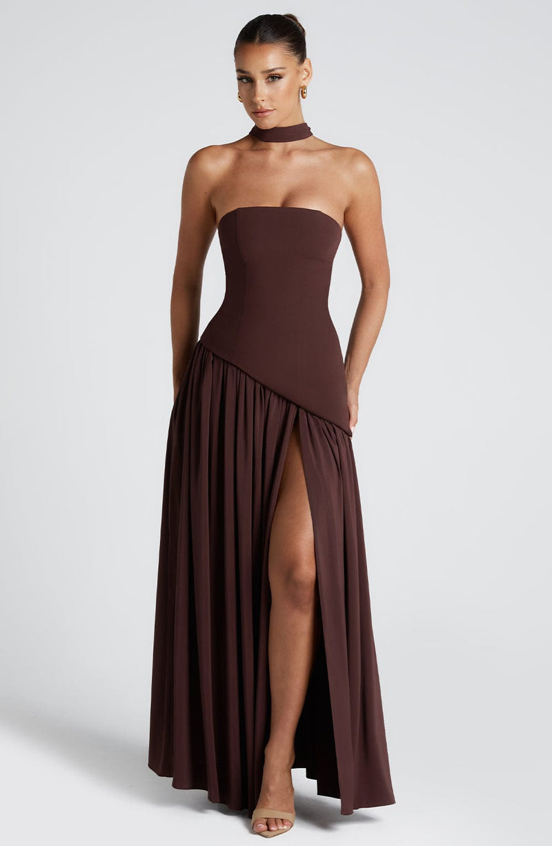 Vestido Longo Sem Alças Elegante Modern Mya