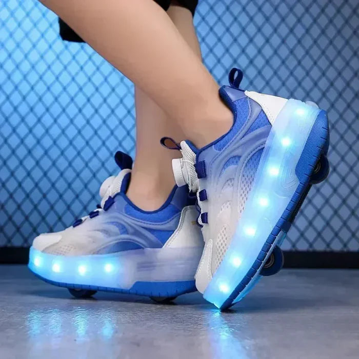 Tênis Infantil Pumello com Rodinhas e Luzes LED