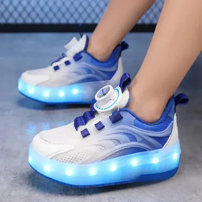 Tênis Infantil Pumello com Rodinhas e Luzes LED