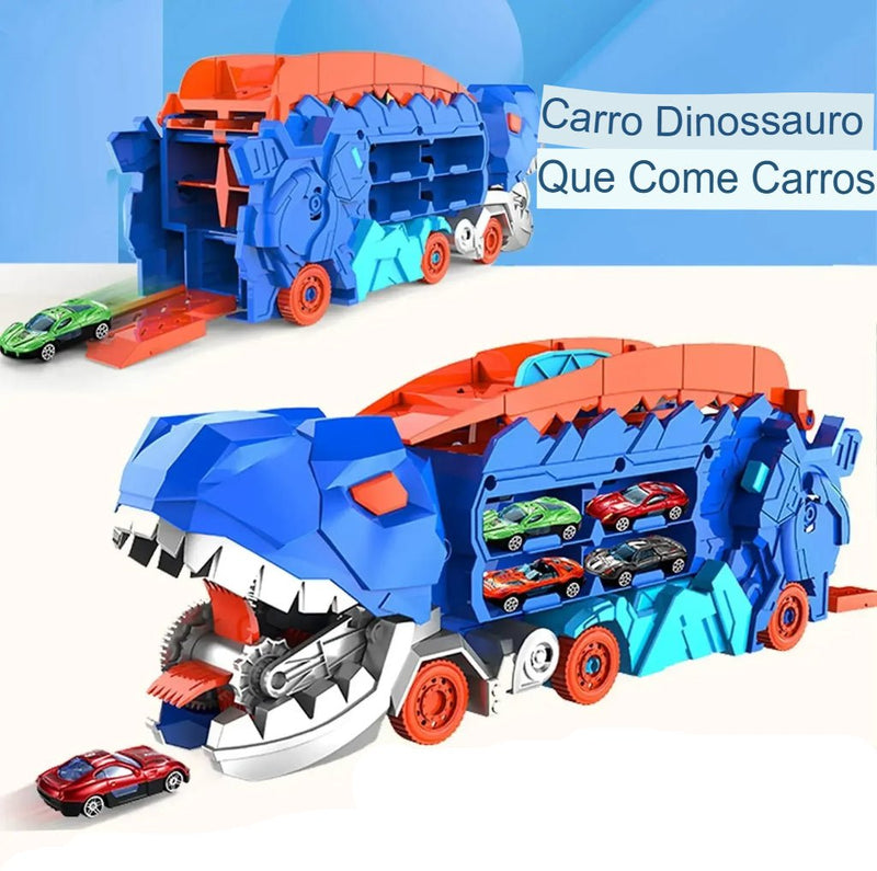 Caminhão Dinossauro Papa Carrinho 3 em 1