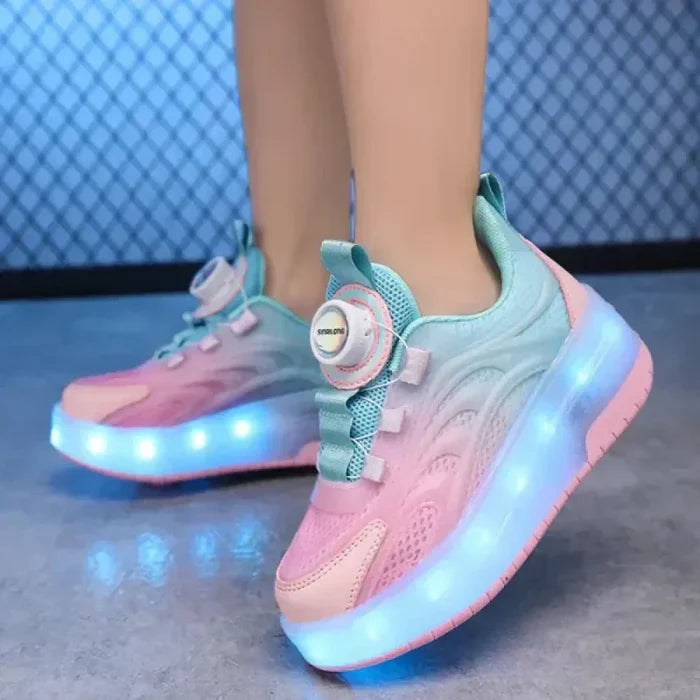 Tênis Infantil Pumello com Rodinhas e Luzes LED - (Promoção de Outubro)