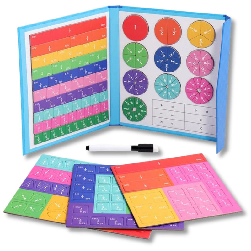 Quebra-Cabeça de Fração Magnético Montessori