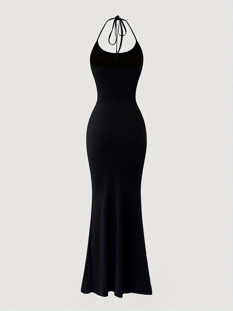 Vestido Longo Slim Elegante