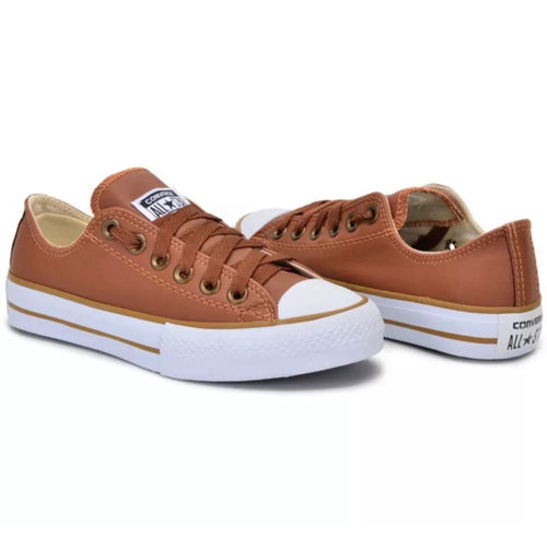 Tênis All Star em Couro Premium Caramelo - (Promoção de Outubro)