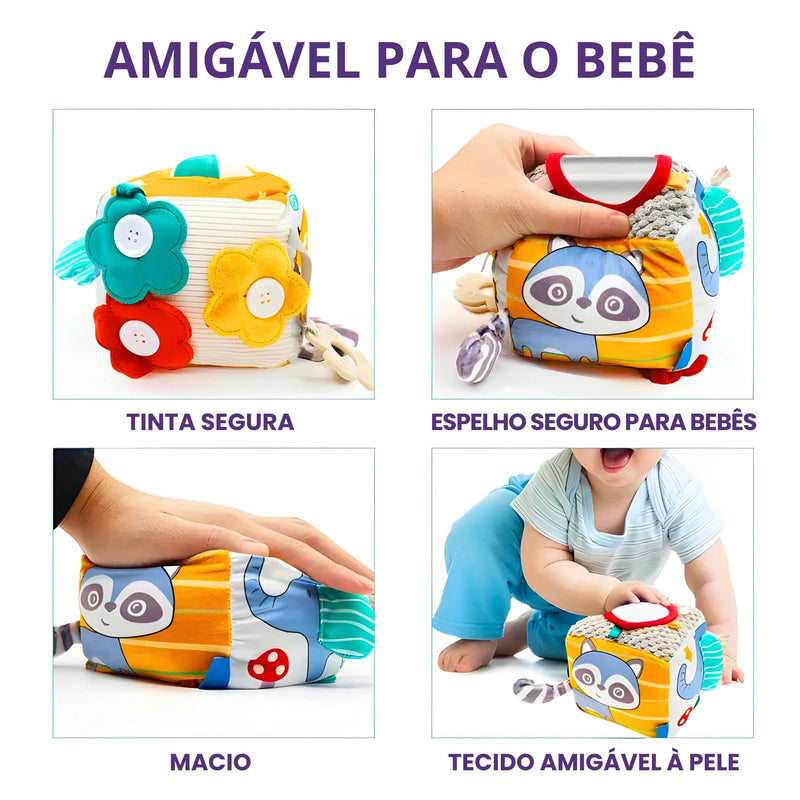 Chocalho de Pelúcia Animais Sorridentes