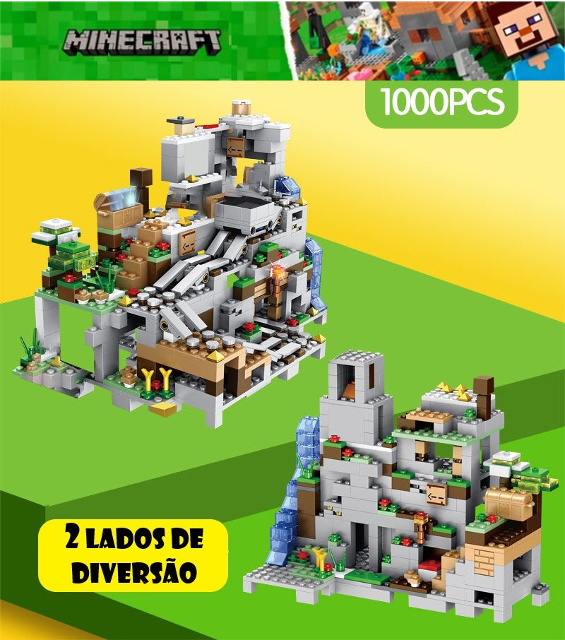 Caverna da Montanha Minecraft (1.000 Peças) - PROMOÇÃO OUTUBRO