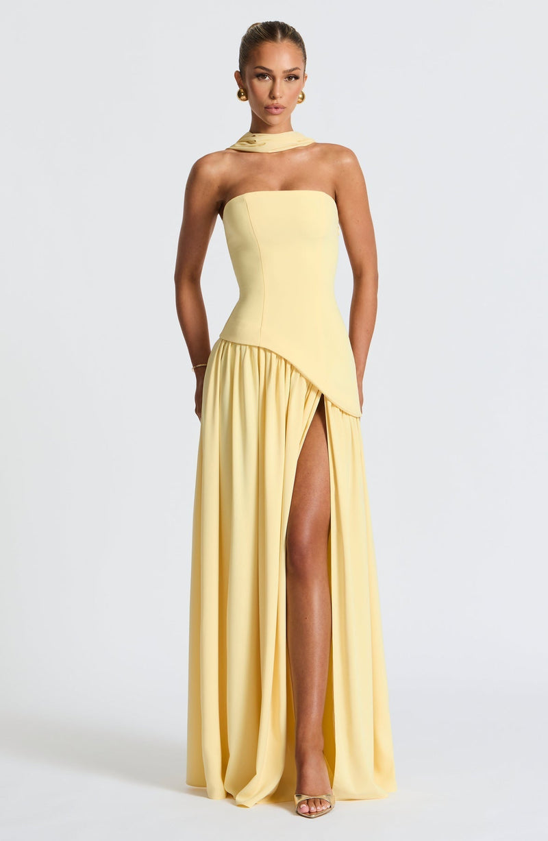 Vestido Longo Sem Alças Elegante Modern Mya