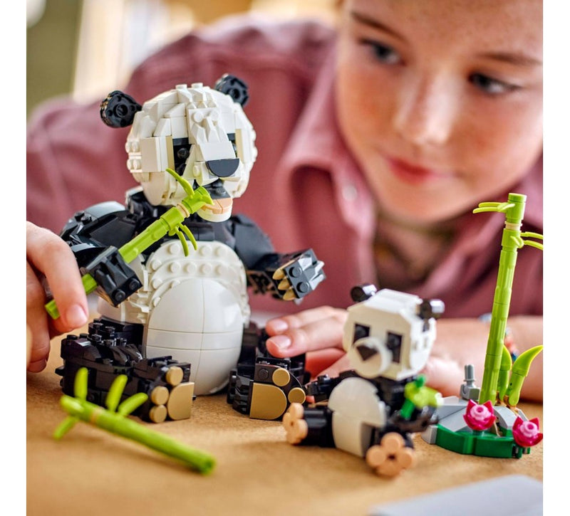 Brinquedo Blocos De Montar Creator 31165 Panda 3em1 Lego