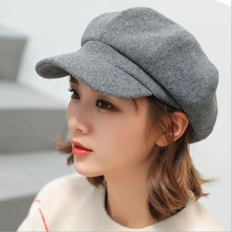 Boina Clássica Octogonal – Ideal para Outono e Inverno – (Promoção de Inverno 2025)