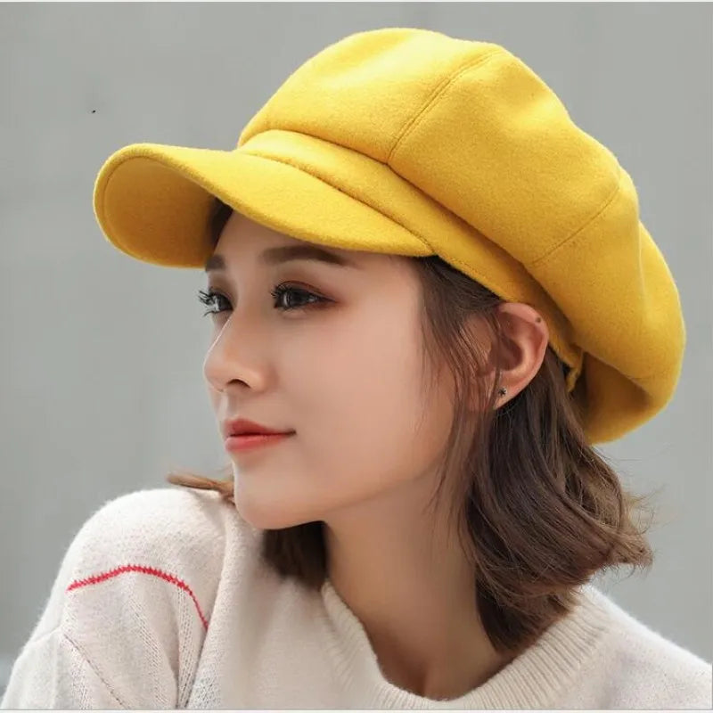 Boina Clássica Octogonal – Ideal para Outono e Inverno – (Promoção de Inverno 2025)