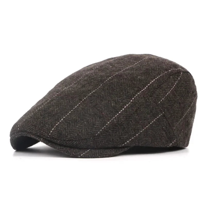Boina Flat Cap Masculina – Elegância Clássica de Inverno – (Promoção de Inverno 2025)