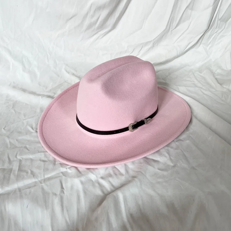 Chapéu Unissex Estilo Cowboy com Aba Larga e Design Retrô – (Promoção de Inverno 2025)