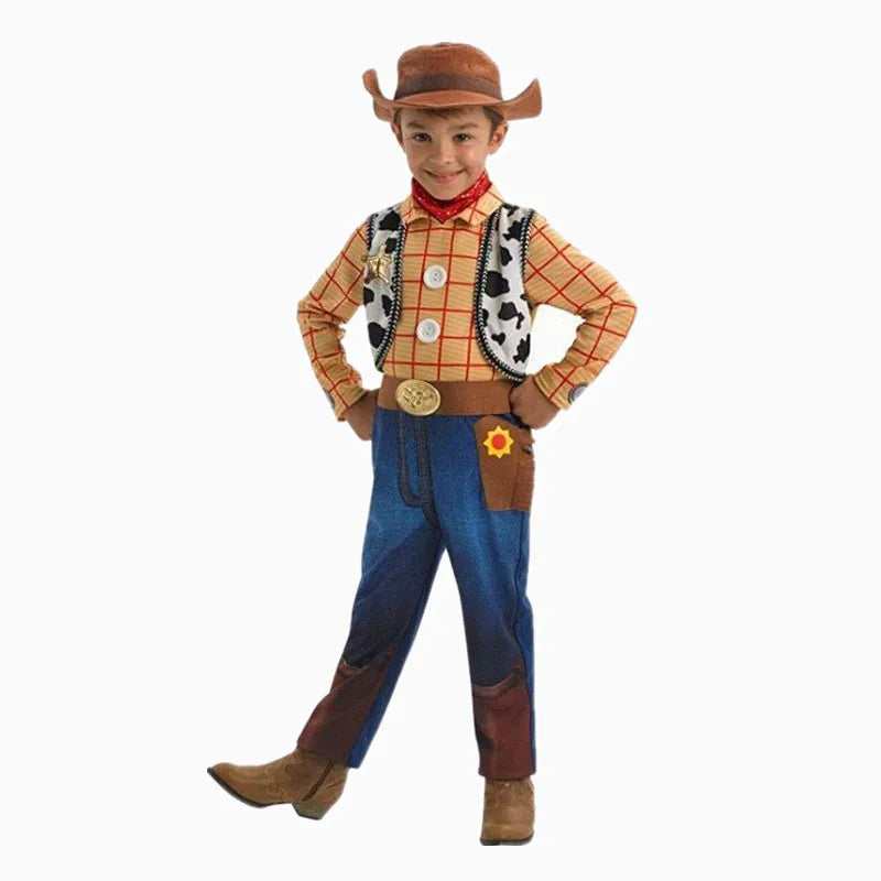 Fantasia Infantil Completa WTS – Cosplay com Chapéu Estilo Faroeste