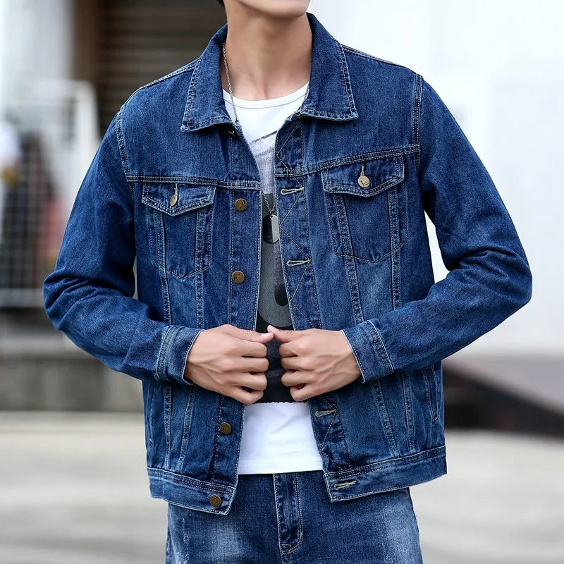 Jaqueta Masculina Casual Jeans  Tamanho Único