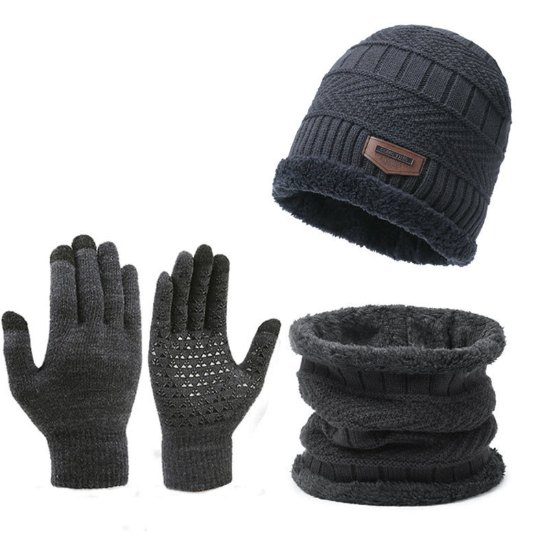 Kit Inverno Unissex com Gorro, Cachecol e Luvas Tricotados – (Promoção de Inverno 2025)