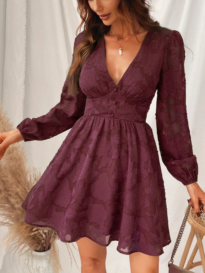Vestido Manga Longa Modern Miss Petal