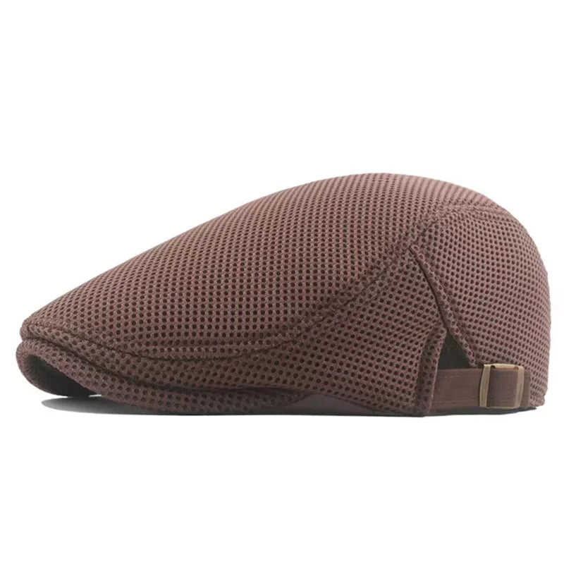 Boina Newsboy Masculina de Tela – Estilo Britânico Leve e Ajustável – (Promoção de Inverno 2025)