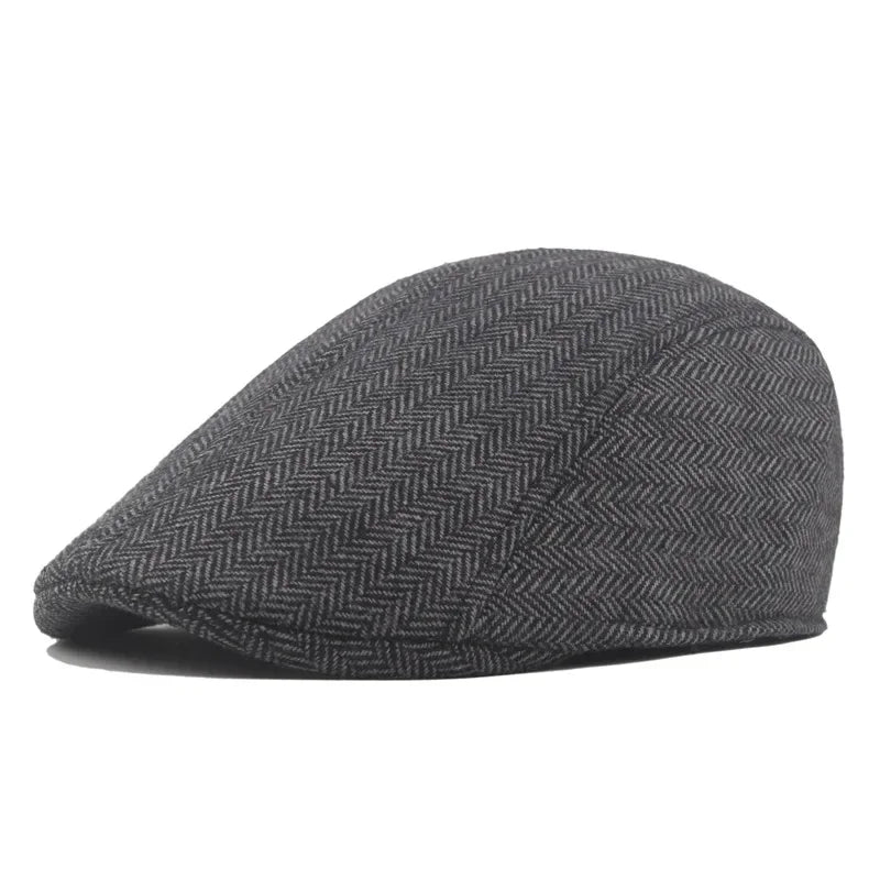Boina Flat Cap Masculina – Elegância Clássica de Inverno – (Promoção de Inverno 2025)