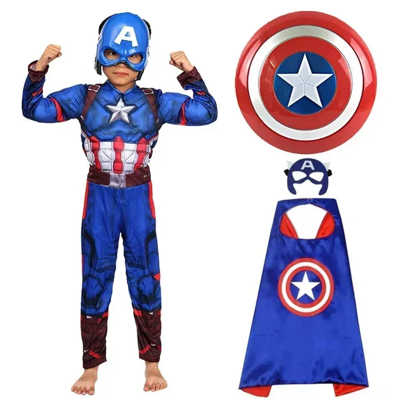 Fantasia Infantil CA com Escudo e Macacão Musculoso