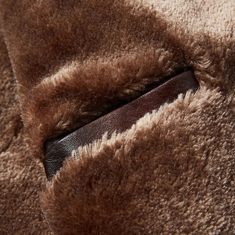 Jaqueta Masculina De Inverno Motociclista Gola De Pelucia