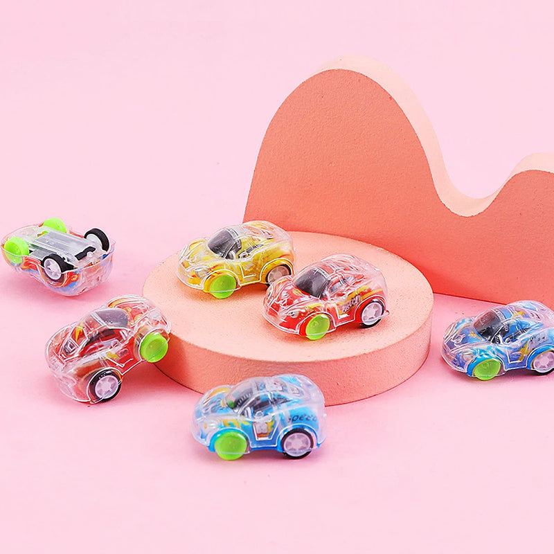 Brinquedos Mini Carrinhos Transparentes – Pacote com 15 Unidades para Crianças