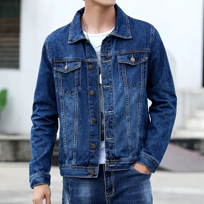 Jaqueta Masculina Casual Jeans  Tamanho Único