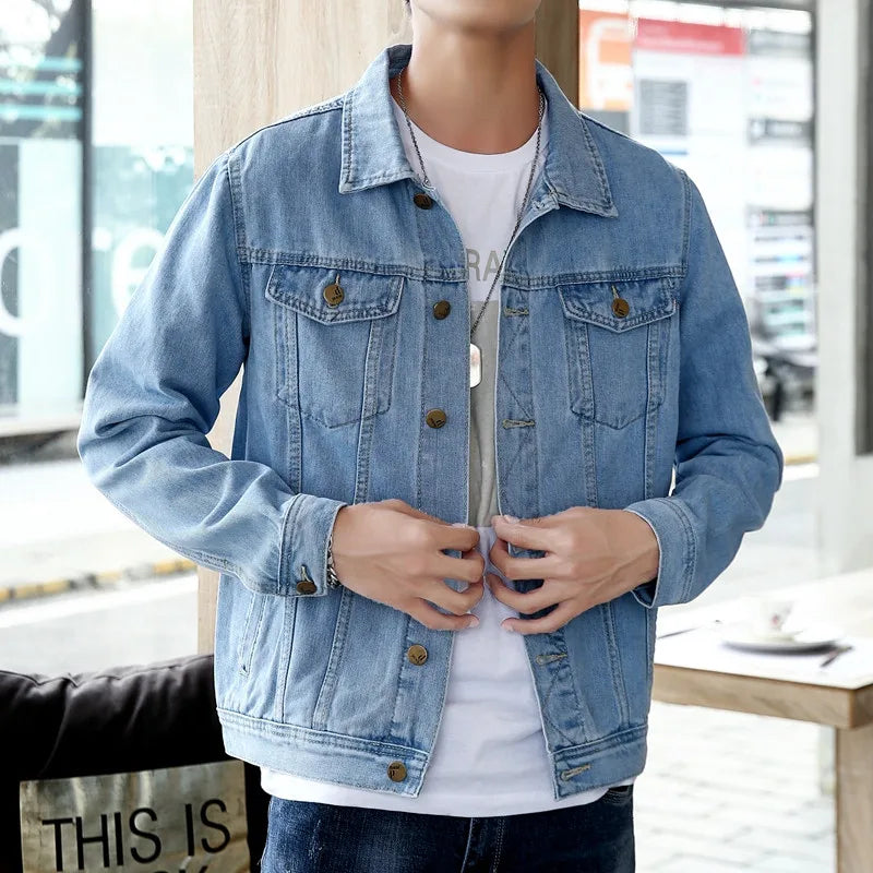 Jaqueta Masculina Casual Jeans  Tamanho Único
