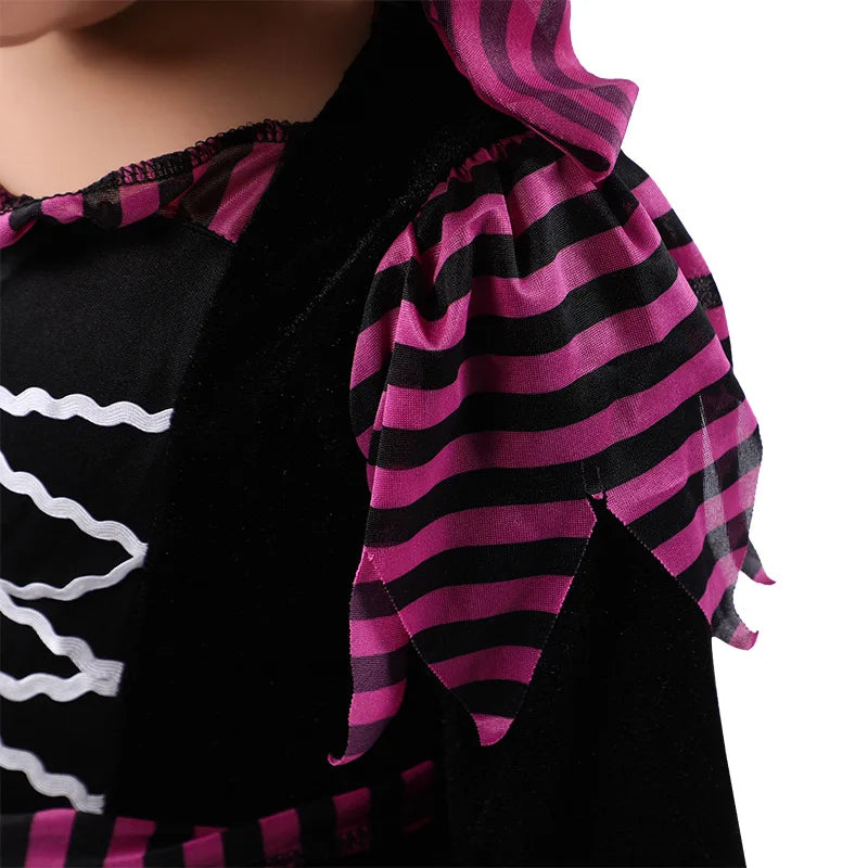 Fantasia de Feiticeira Roxa Infantil – Fantasia de Bruxa para Meninas