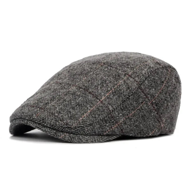 Boina Flat Cap Masculina – Elegância Clássica de Inverno – (Promoção de Inverno 2025)