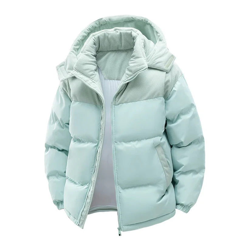 Jaqueta Masculina com Capuz Removível e Forro Quente – (Promoção de Inverno 2025)