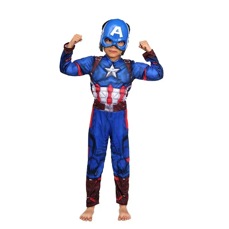 Fantasia Infantil CA com Escudo e Macacão Musculoso