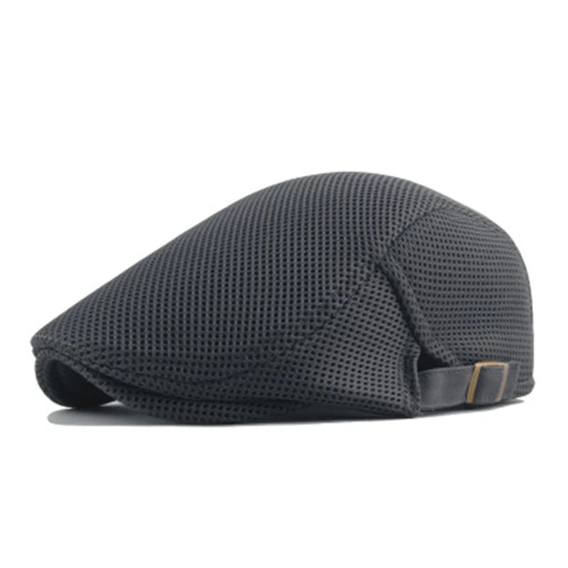 Boina Newsboy Masculina de Tela – Estilo Britânico Leve e Ajustável – (Promoção de Inverno 2025)