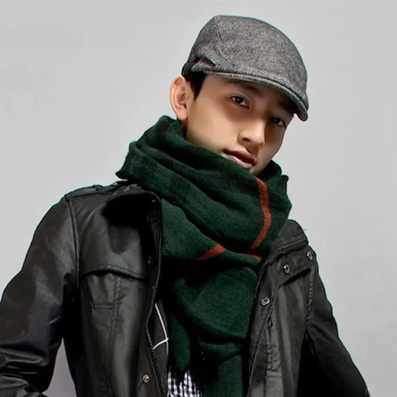 Boina Flat Cap Masculina – Elegância Clássica de Inverno – (Promoção de Inverno 2025)