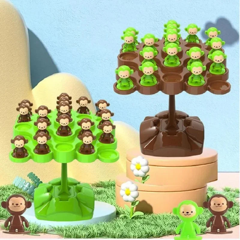Brinquedo Interativo Árvore dos Macacos – Jogo de Equilíbrio Musical para Crianças