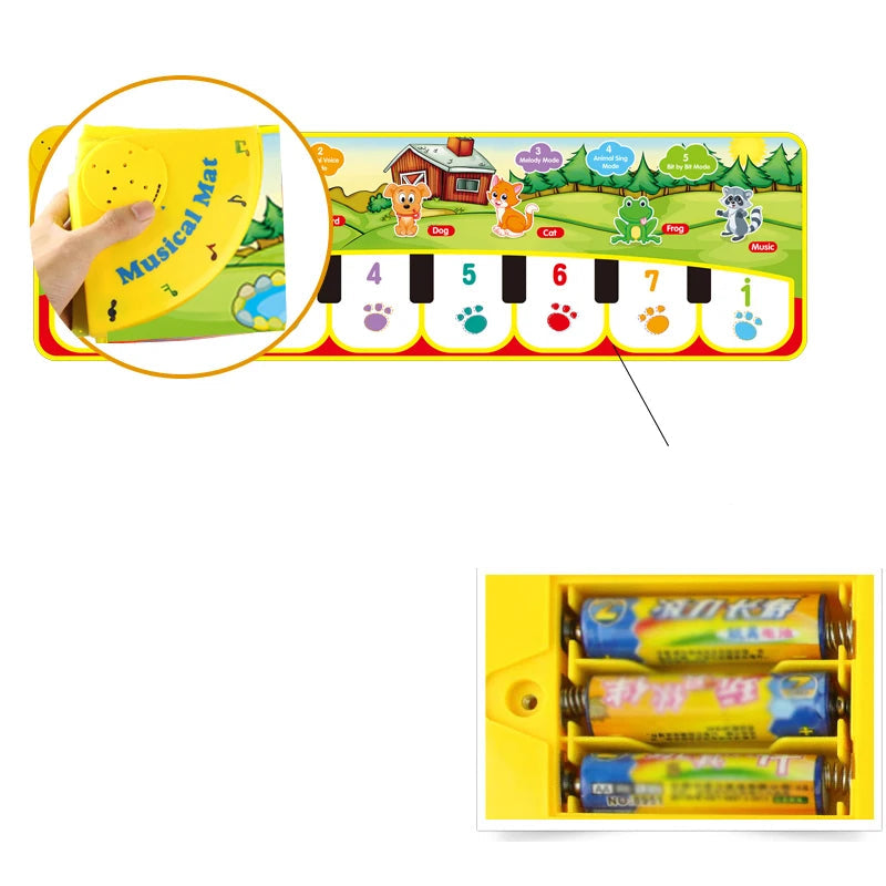 Tapete Piano Infantil – Brinquedo Musical Educativo para Crianças