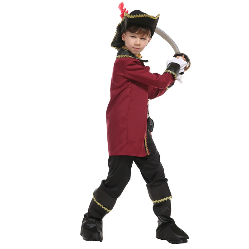 Fantasia Infantil Capitão Pirata com Chapéu
