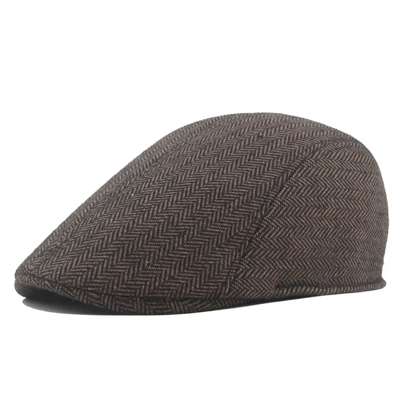 Boina Flat Cap Masculina – Elegância Clássica de Inverno – (Promoção de Inverno 2025)