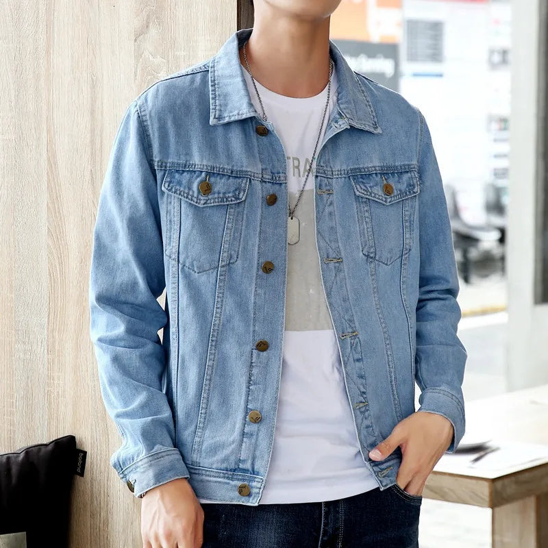 Jaqueta Masculina Casual Jeans  Tamanho Único