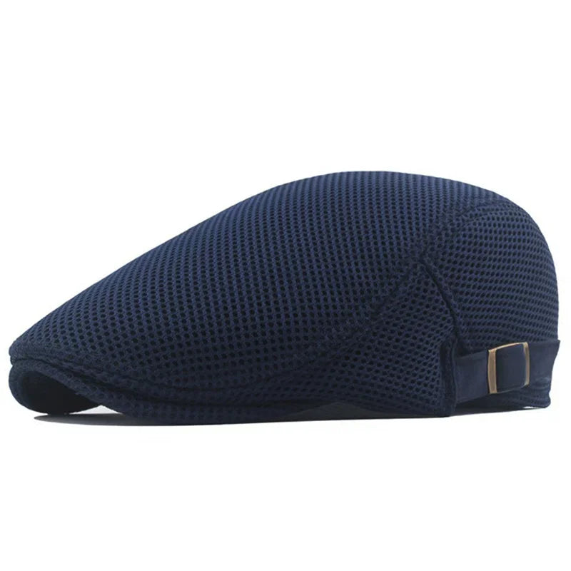 Boina Newsboy Masculina de Tela – Estilo Britânico Leve e Ajustável – (Promoção de Inverno 2025)
