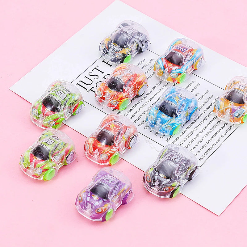 Brinquedos Mini Carrinhos Transparentes – Pacote com 15 Unidades para Crianças