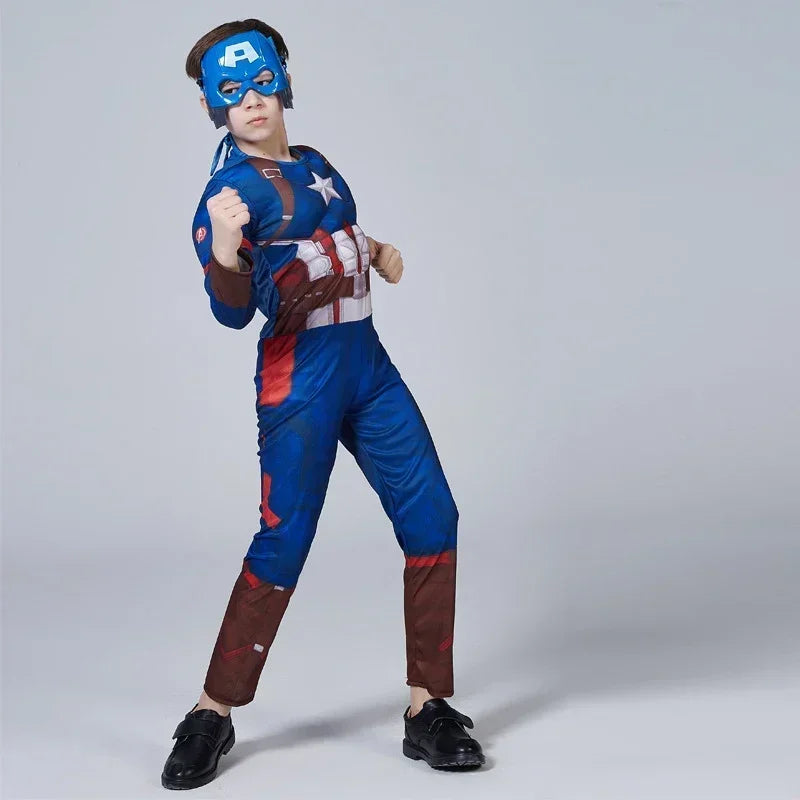 Fantasia Infantil CA com Escudo e Macacão Musculoso
