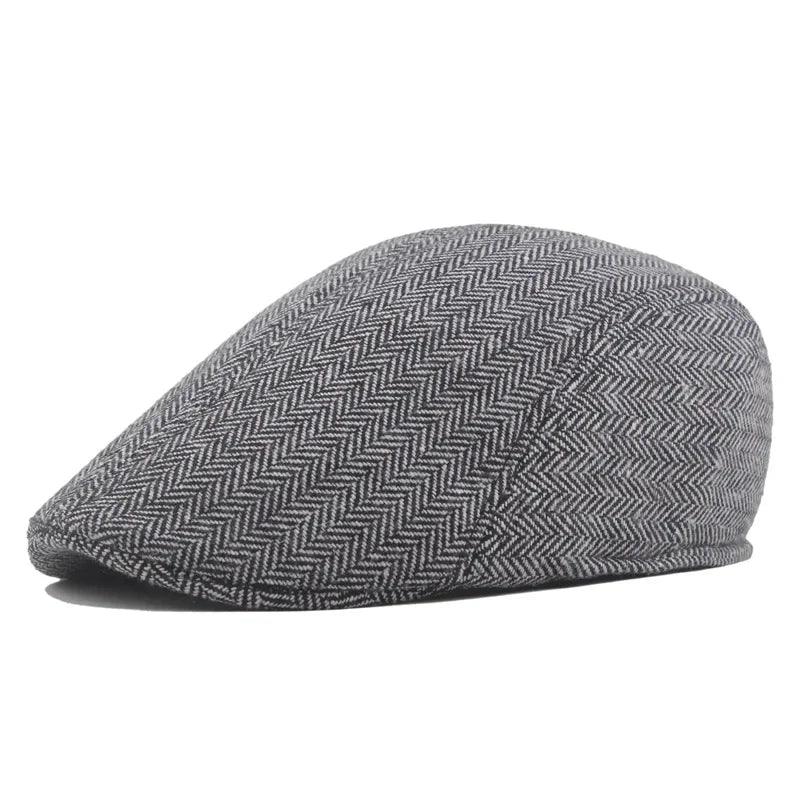 Boina Flat Cap Masculina – Elegância Clássica de Inverno – (Promoção de Inverno 2025)