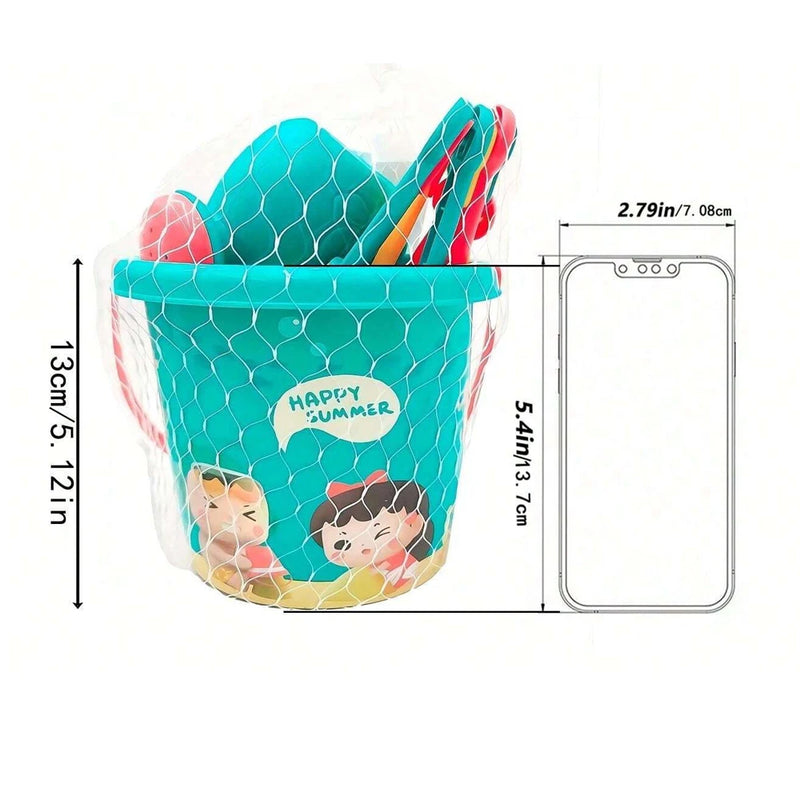 Kit Praia Infantil 18 Peças – Brinquedos de Areia