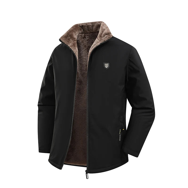 Jaqueta Masculina de Inverno com Gola Lapela e Conforto Térmico – (Promoção de Inverno 2025)