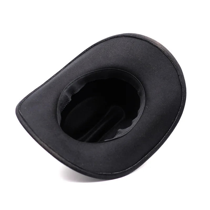 Chapéu Unissex Estilo Cowboy com Aba Larga e Design Retrô – (Promoção de Inverno 2025)