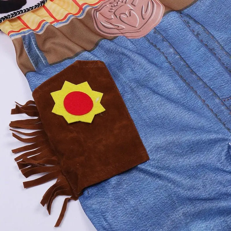 Fantasia Infantil Completa WTS – Cosplay com Chapéu Estilo Faroeste