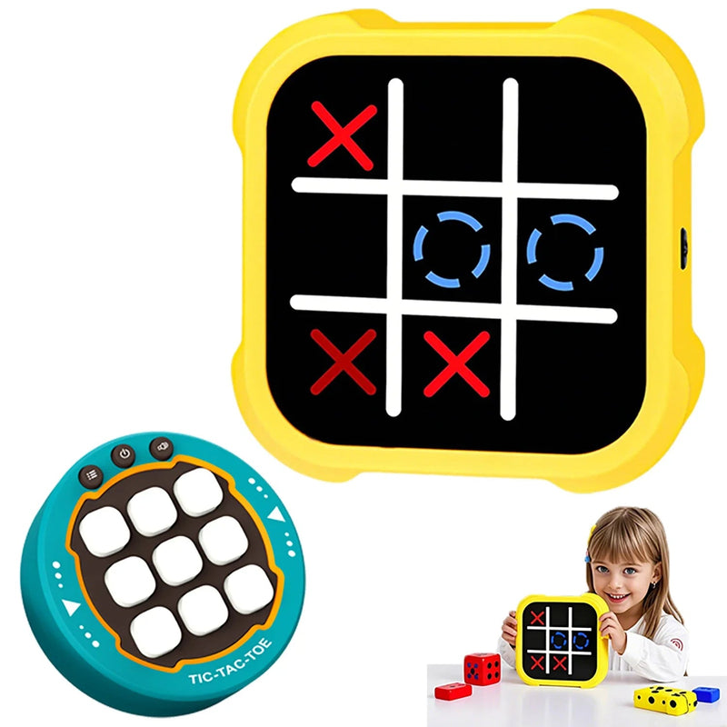 Jogo da Velha Eletrônico de Mão – Brinquedo de Viagem com Treino de Memória
