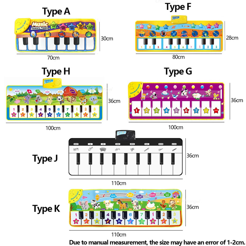 Tapete Piano Infantil – Brinquedo Musical Educativo para Crianças