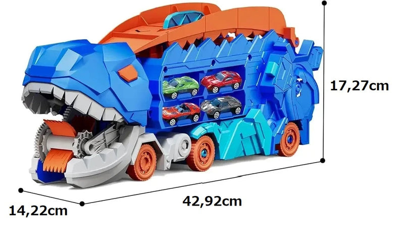 Caminhão Dinossauro Papa Carrinho 3 em 1